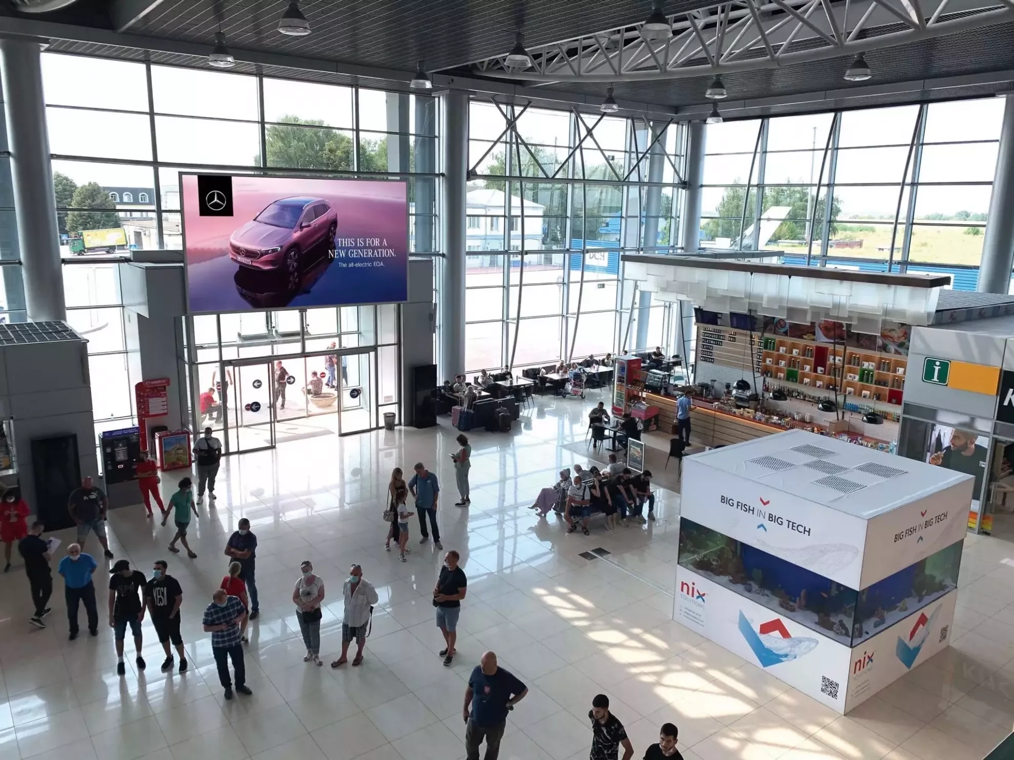 NEW VIDEO DISPLAYS IN THE LARGEST AIRPORTS OF UKRAINE